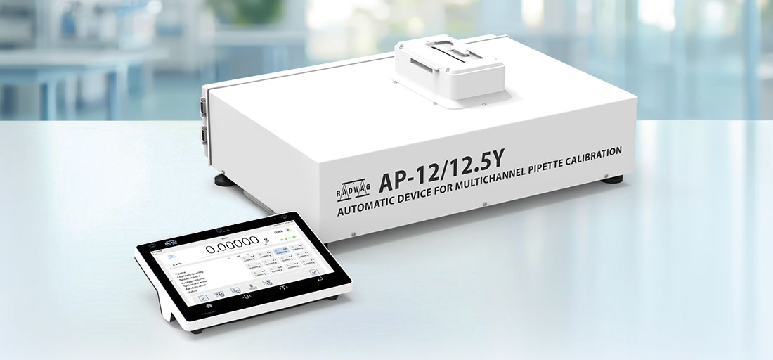 Automatické zařízení AP-12/12.5Y pro kalibraci vícekanálových pipet