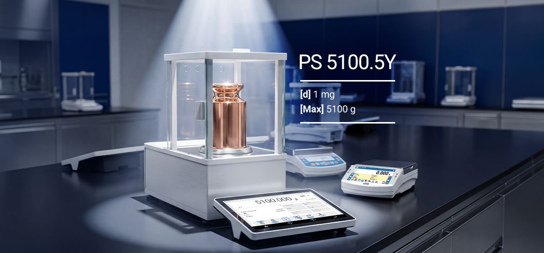 NOVINKA: Přesná váha PS 5100.5Y (1 mg / 5,1 kg)