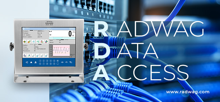 RADWAG Data Access v softwaru terminálu HY10