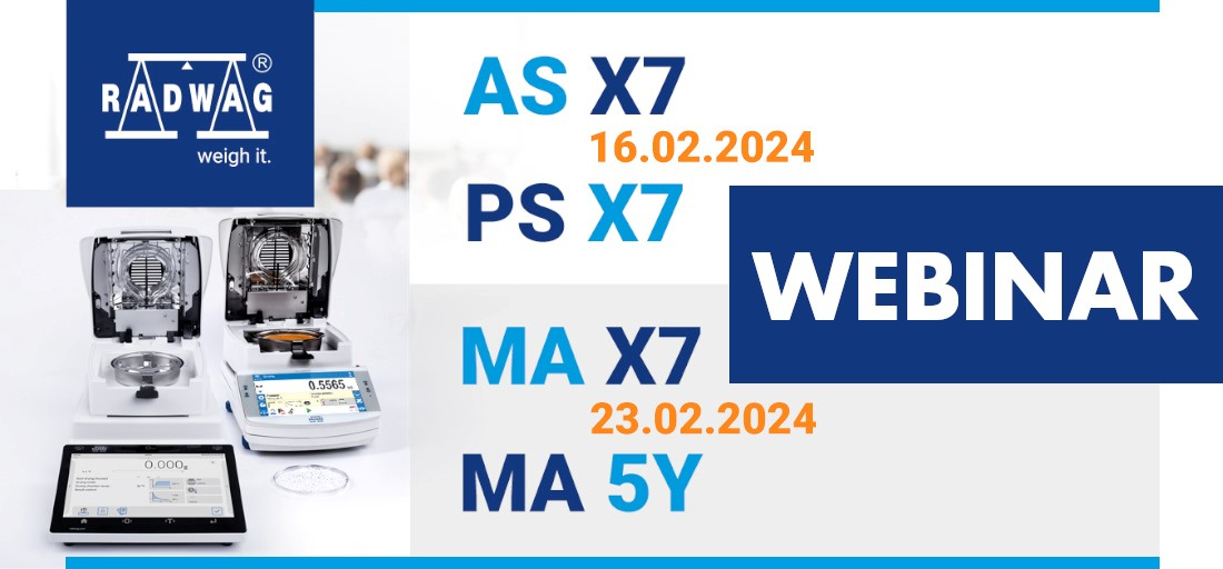 Únor ZDARMA - Webináře na stránkách firmy RADWAG!